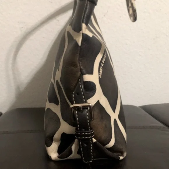 Vintage Dooney & Bourke Giraffe Hobo Handbag Purse - Picture 5 of 13